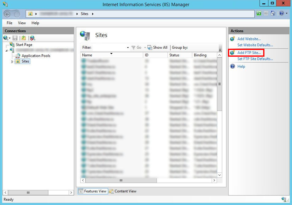 Настройка ftp сервера на windows server 2012 r2