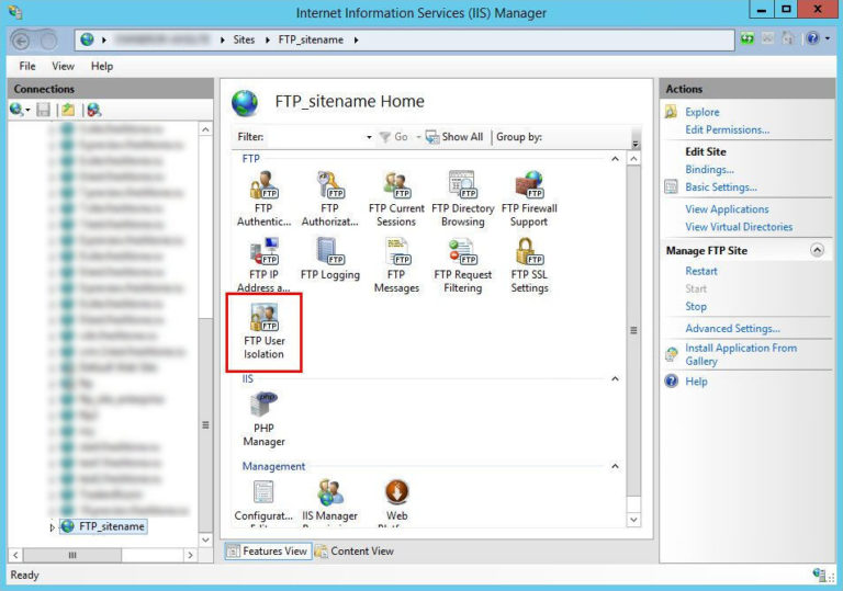 Настройка ftp сервера на windows server 2012 r2