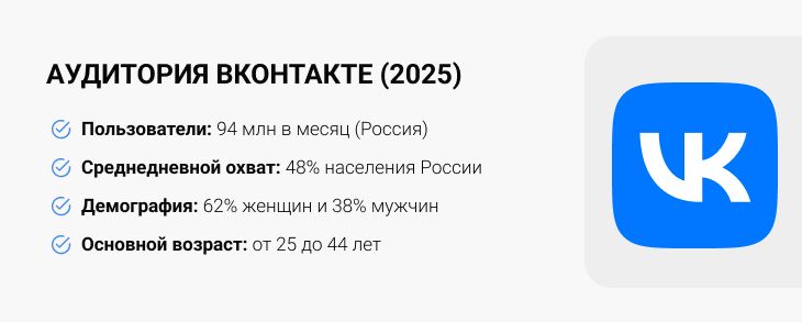 Аудитория ВКонтакте (2025)