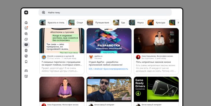 Платформа для блога Дзен