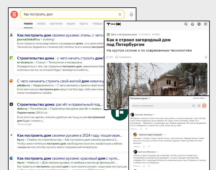 Статьи конкурентов в поиске проверка