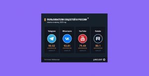 Аудитория социальных сетей в России в 2025 году