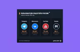 Аудитория социальных сетей в России в 2025 году
