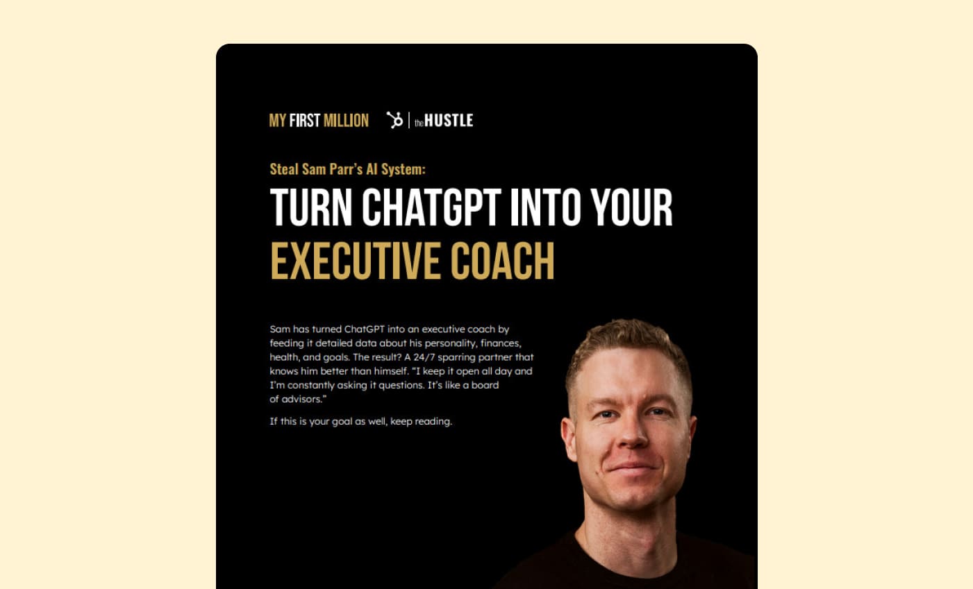 11. Turn ChatGPT Into Your Executive Coach 1