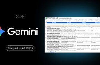 170 промтов от Google для владельцев бизнеса, руководителей отделов, маркетологов и других специалистов (2026)