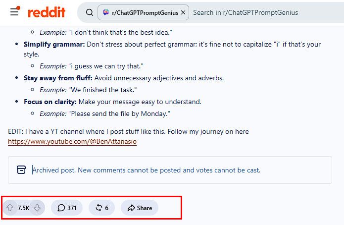 1 лучшие промты Reddit за все время