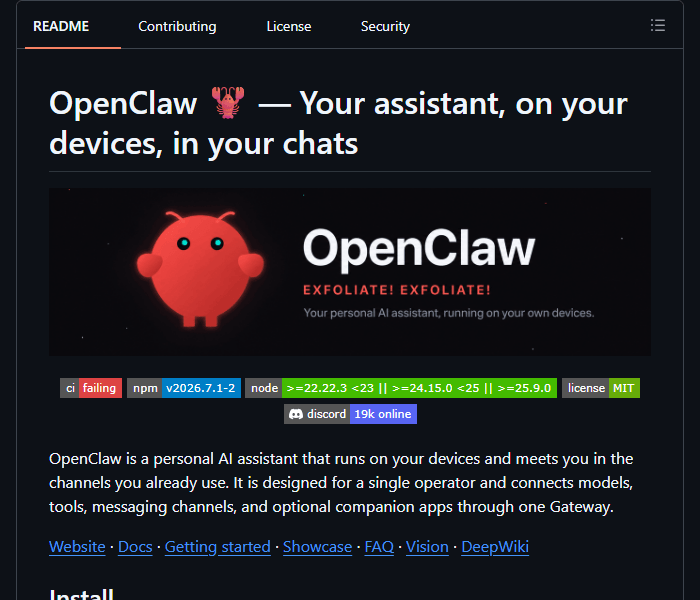 OpenClaw - личный ИИ-ассистент, который работает на ваших устройствах