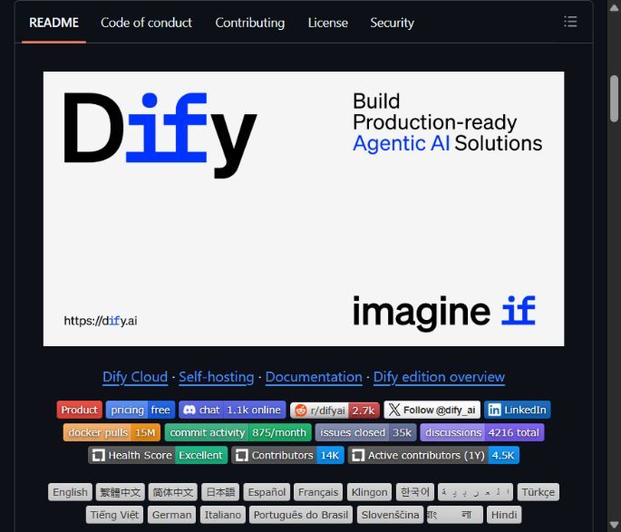 Dify - визуальная платформа для создания чат-ботов и ИИ-агентов