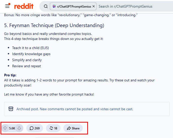 2 лучшие промты Reddit за все время