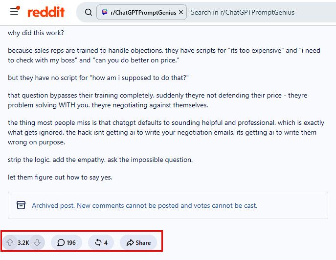 4 лучшие промты Reddit за все время