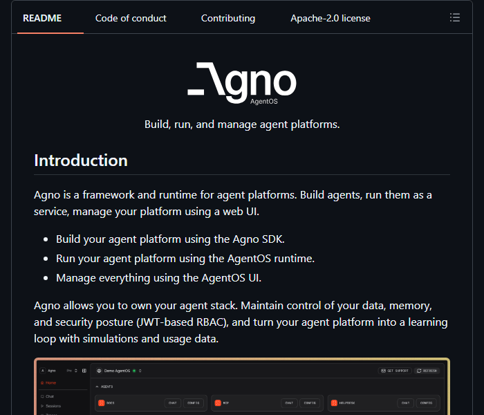 Agno - фреймворк для создания и управления ИИ-агентами