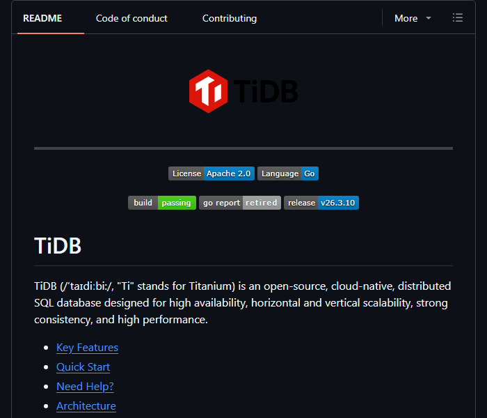 TiDB - распределенная SQL-база с аналитикой и векторным поиском