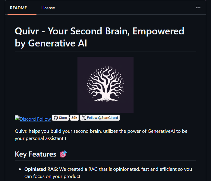 Quivr - готовые компоненты для RAG и поиска по своим документам