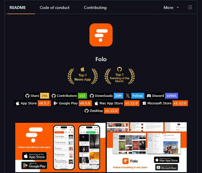 Folo - RSS-ридер с ИИ-функциями для мониторинга источников