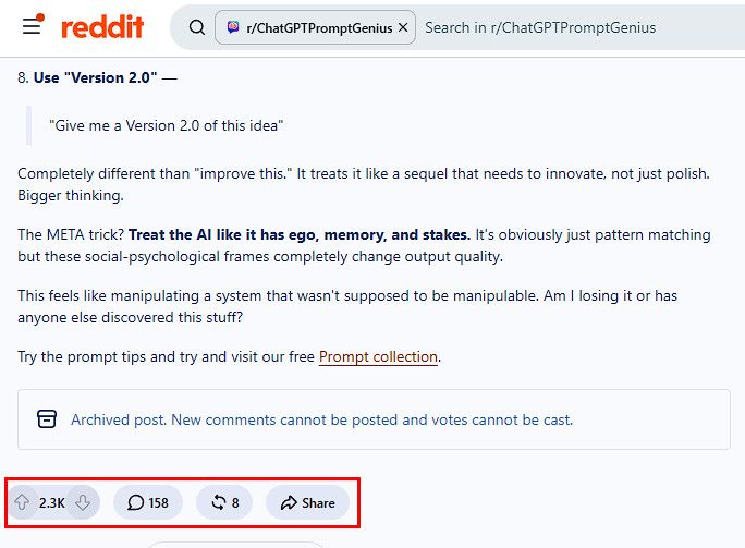 9 лучшие промты Reddit за все время
