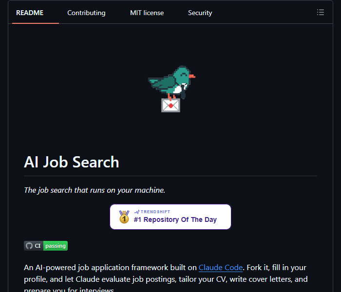AI Job Search - локальные процессы для поиска работы через Claude Code