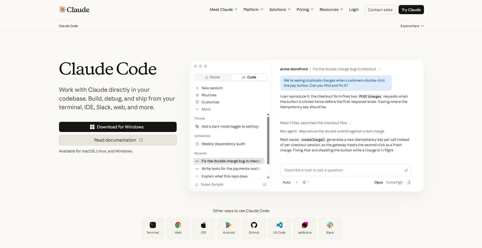 Claude Code — ИИ-инструмент для вайбкодинга