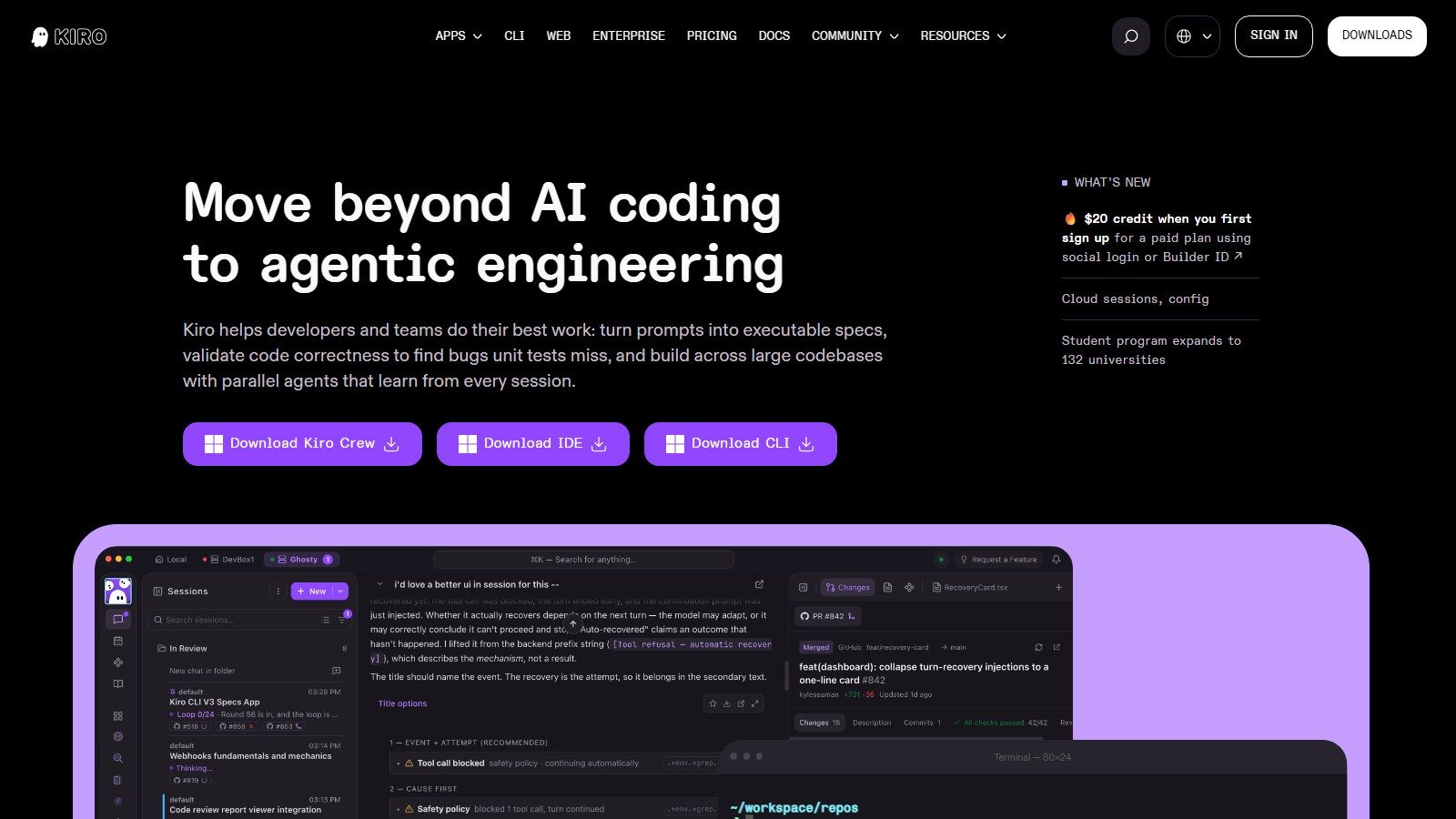Kiro — ИИ-разработка по готовому плану