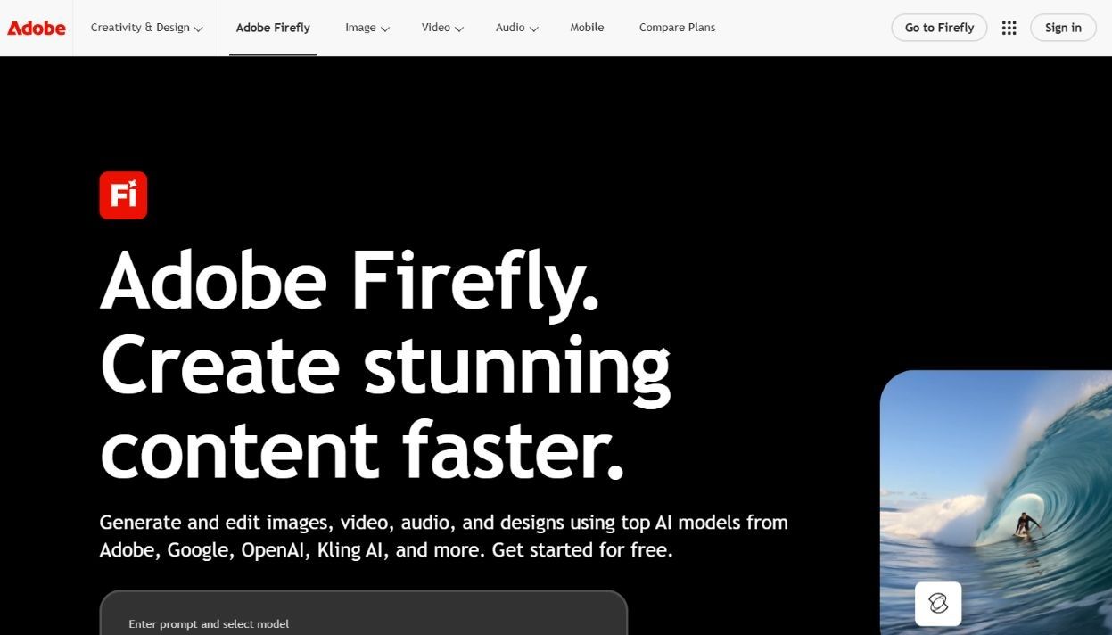 Adobe Firefly - редактирует фото и дорисовывает края в инструментах Adobe