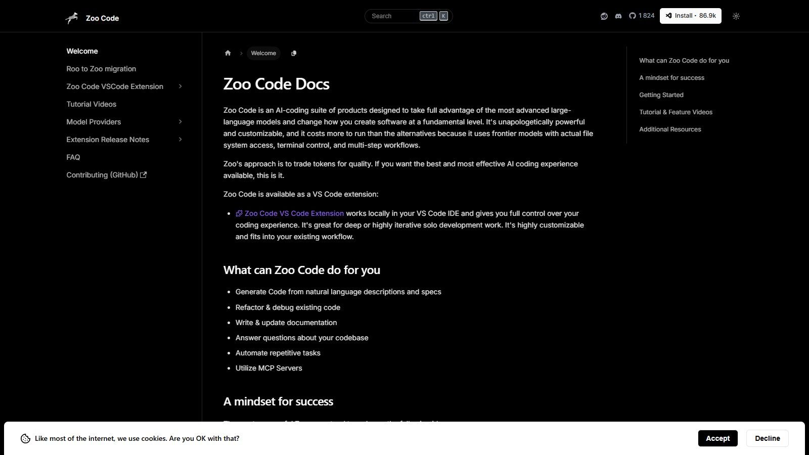 Zoo Code — бесплатный ИИ-агент для VS Code