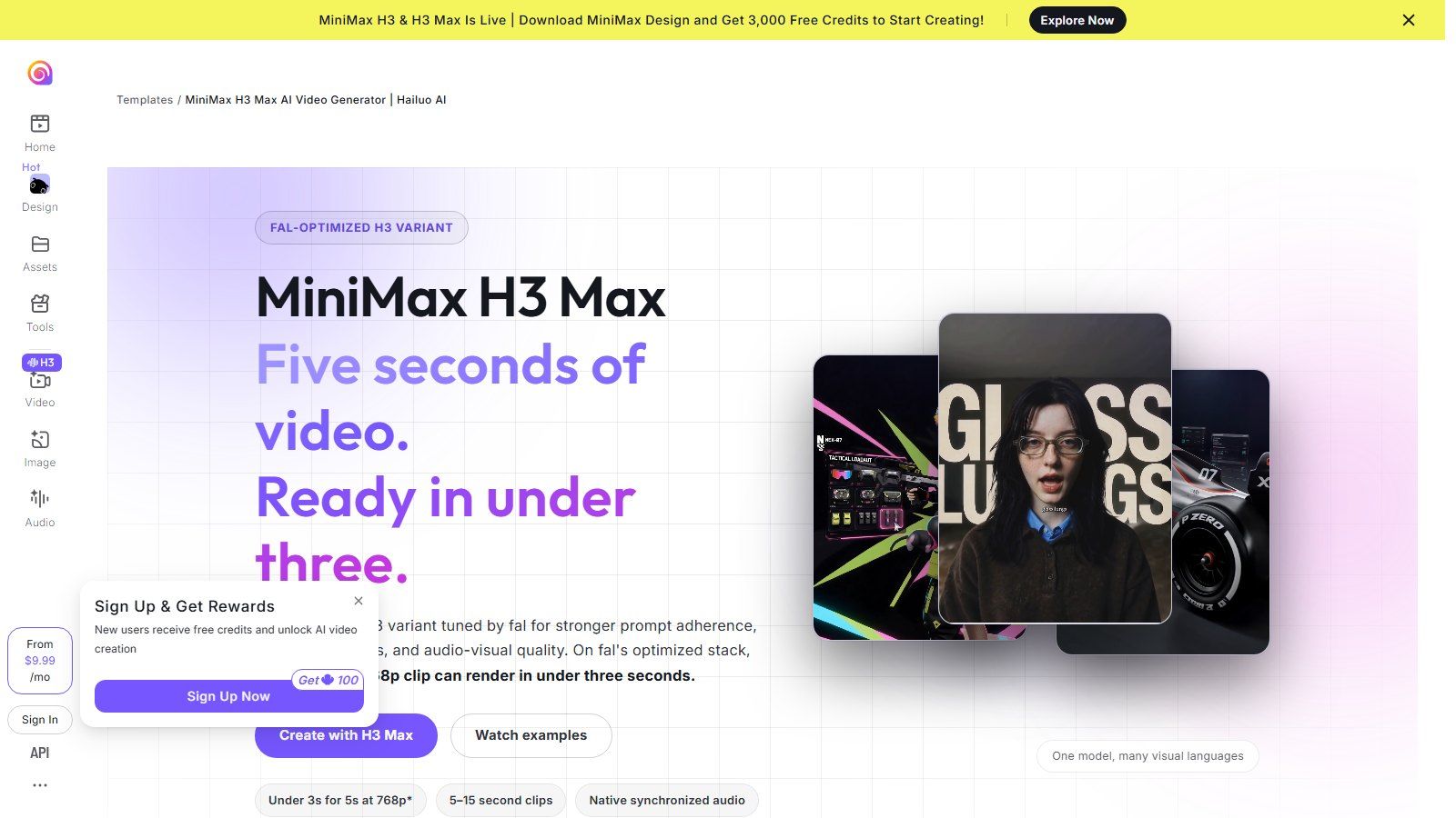 Hailuo AI и MiniMax H3 - генератор коротких видео со звуком