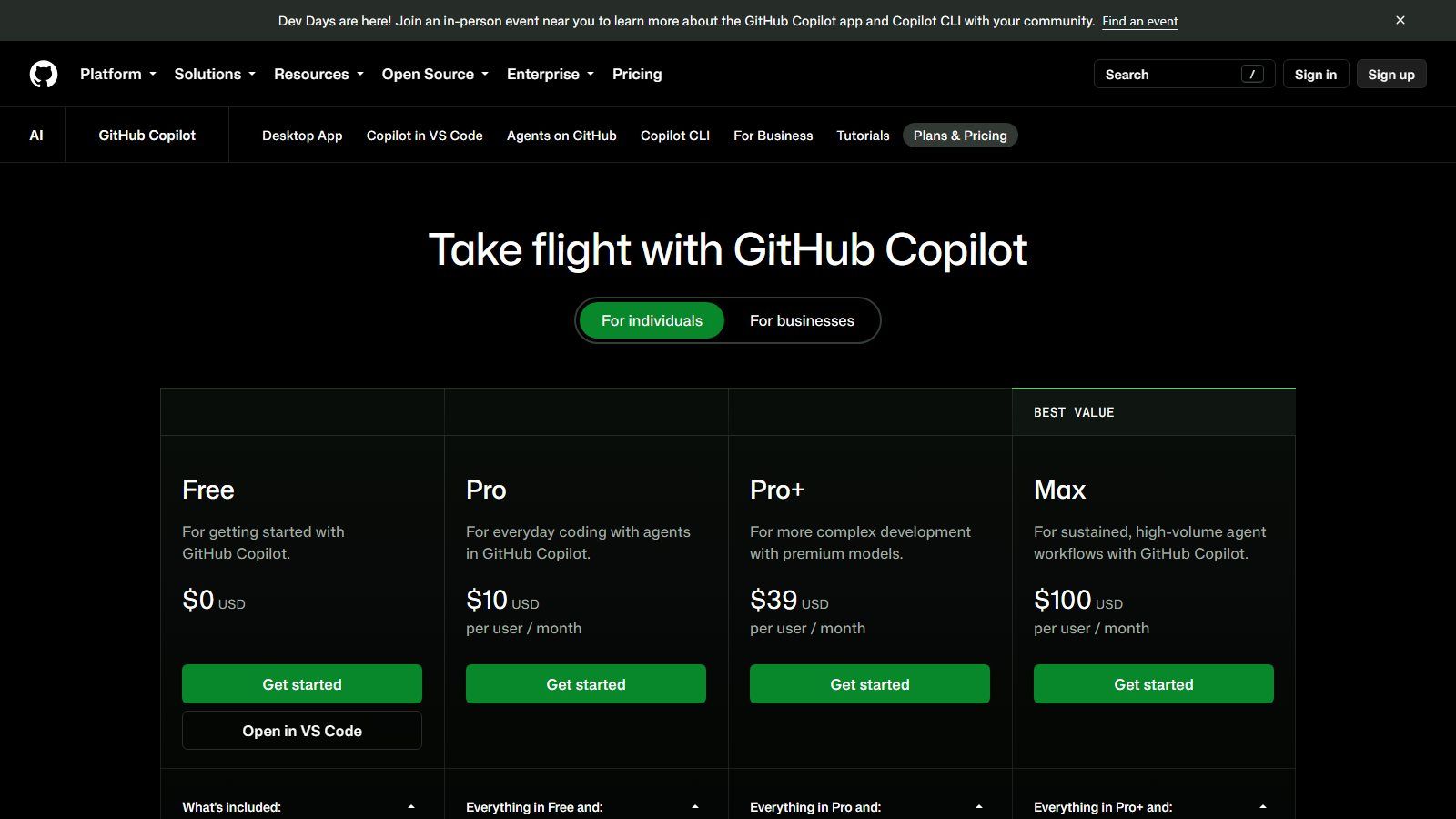 GitHub Copilot Free - бесплатный ИИ-помощник для программирования